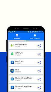 It also gives you information about app sizes for transfer. Bluetooth App Share For Android Apk Download