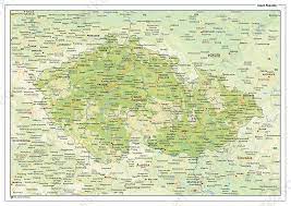 In ieder geval worden land en water onderscheiden. Natuurkundige Landkaart Tsjechie 1467 Kaarten En Atlassen Nl
