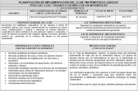Ejemplo de juego ludico en matematica en preescolares. Planeacion Del Club De Matematicas Ludicas Para Telesecundaria Y Secundaria 2o Bimestre 2021