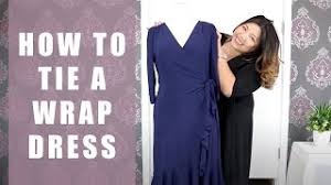 You're going to hold it, wrap it. How To Tie A Wrap Dress Youtube