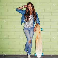 The long and winding road (royal philharmonic orchestra and royal choral society feat. Beautiful Long Haired Lady With Wooden Longboard Stand Near The Stock Photo Picture And Royalty Free Image Image 46912651
