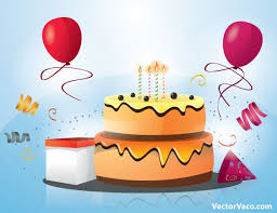 Birthday Cake With Balloons And Candles Happy Birthday Cake With Candles And Balloons Vector Birthday Cake With Candles Happy Birthday Cakes Birthday