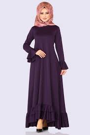 Modaselvim Elbise Firfirli Gunluk Elbise 4040ef311 Mor Robe