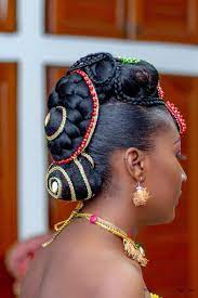 Coiffure Mariage Coutumier Gabon Gabonese Wedding Hairstyle Traditionnal African Wedding Hair Hair Styles African Wedding Hairstyles Black Wedding Hairstyles