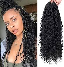 Amazon.com : Hahoness Goddess Wavy Locs Crochet Hair 16 Inch 6 Packs Ombre  Brown Pre Looped Curly Soft Faux Locs Dreadlock Synthetic Ombre Braiding  Hair Extensions For Black Women(16 Inch-6 Packs,OT1B/30) :