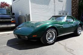 Image result for Blue Green 1973 Corvette