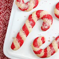 Place peppermint candies on the bottom, making sure to completely cover. Christmas Candy Cane Cookies Recipe Home Cooking Memories