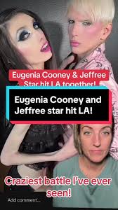 @eugeniaxxcooney & @Jeffree Star are in LA together, celebrating Jeffrey‘s  birthday. They had the craziest live battle I think I’ve ever seen!  ##eugeniacooney##jeffreestar##jeffreestarcosmetics
