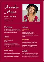 Music teacher resume sample and required skills to create your resume to apply for the music teacher job you want. Modern Resume Builder Design Outstanding Professional Resumes Online For Free Fotor Graphic Design Software