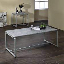 Buy silver coffee & end table set coffee tables at macys.com! Jurgen 3 Piece Occasional Table Set Silver Acme Furniture Furniture Cart