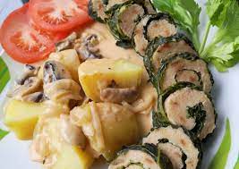 Resep Kol Ayam Rolade Saus Jamur Oleh Susi Resep Jamur Resep Ayam