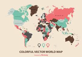 Free World Map Vector Collection 55 Different Designs Graphicmama We also distribute free vectors from other artists who want to showcase their work to our visitors. free world map vector collection 55