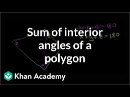 Walk along all sides of polygon until you're back to the starting point. Sum Of Interior Angles Of A Polygon Video Khan Academy
