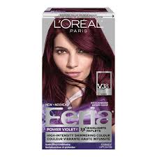 Can you wear deep plum hair color on dark hair? L Oreal Feria Power Violet Permanent Hair Colour V38 Intense Deep Violet