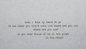 Where Are You Now Mumford And Sons Popular Quotes Son S Quotes Cool Words