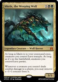 Carefully examine the kill site and dead livestock. Idarix The Weeping Wolf By Beeswax Magic The Gathering Cards Magic The Gathering Magic Card Game