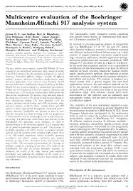 Daca ai intrat aici , cu siguranta ai nevoie de un cnp sau poate mai multe pentru a activa minute din orange. Pdf Multicentre Evaluation Of The Boehringer Mannheim Hitachi 917 Analysis System