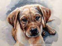 He has become a huge blessing in my life and when i spotted paintyourlife.com, i knew i wanted a perfect portrait of him to hang in my home. Watercolor Painting Puppy Dog Portrait Demo By Ch Karron Youtube Dog Watercolor Painting Cat Portrait Painting Watercolor Dog Portrait