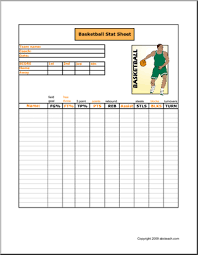 Free Printable Basketball Stat Sheet To Keep Track Of
