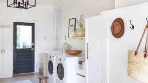 Glass jars are gorgeous anywhere & everywhere. Garage Laundry Room Makeover Part 1 Zevy Joy