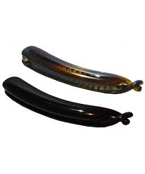 French Small 3 3 4 Inches Celluloid Tortoise Shell And Black Ponytail Holder Banana Hair Clip 2 Clips Cc12c4e26hl Banana For Hair Banana Hair Clip Banana Hair Clips