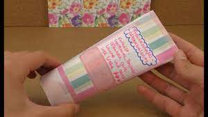 Auf dem diy blog schereleimpapier findest du diy geschenkideen für die beste freundin, deinen ehemanm, den vater, die mutter und sogar für deine kinder. Diy Geschenk Fur Die Beste Freundin Tube Aus Pappe Zum Befullen Vielseitig Verwendbar Youtube
