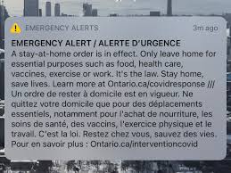 The ontario government has just announced very strict lockdown and stay at home orders. Ontario Issues Emergency Alert On New Stay At Home Order To Curb Covid 19 Citynews Toronto