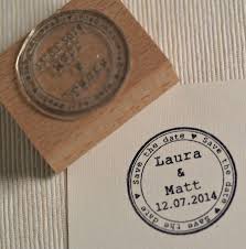 Round Save The Date Personalised Stamp Save The Date Stamp Wedding Stamp Personalized Stamps