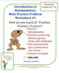 Classroom Freebies Chemistry Mole Stoichiometry Practice Problem Worksheet Chemistry Labs Chemistry Classroom Chemistry