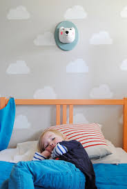 Also includes ideas for using their artwork into gifts that kids can make. Cloud Kid S Room With Handmade Charlotte Stencils Handmade Charlotte
