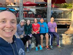 Asheville running club anniversary party