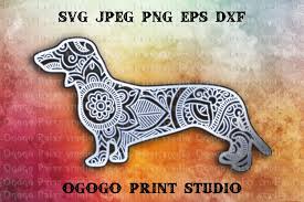 Download 3d Layered Dachshund Mandala Svg Zentangle Svg Pet Lover 1017982 Cut Files Design Bundles
