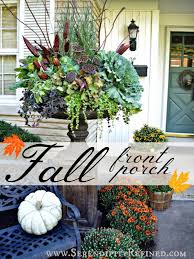 See these 18 beautiful and magical mini gardens to add to any space that needs life from your desk, to kitchen and more! Fall Front Porch And Fabulous Urn Planter Fox Hollow Cottage