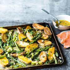 gruner spargel mit kartoffeln vom blech rezept rezept rezepte gruner spargel rezepte spargel rezepte