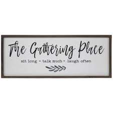 The Gathering Place Wood Wall Decor Wall Decor Quotes Wood Wall Decor Family Wall Decor