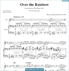 Music notation created and shared online with flat. Sheet Music Load Over The Rainbow