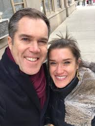 LOVE my big brother!! ❤️ Image Description: A photo of Rebecca and Peter Alexander.  Peter is wearing a black jacket and a burgundy scarf. Rebecca is wearing a  black jacket with a
