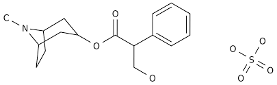 Benzeneacetic acid, α-(hydroxymethyl)-,  8-methyl-8-azabicyclo[3.2.1]oct-3-yl ester, [3(R)-endo]-, sulfate (2:1)  (salt)