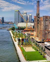 Coming Sunday Domino Park Will Finally Debut To The Public Bringing A Brilliant Dash Of Color To The Historic Industrial Site Of The Nyc Park Waterfront Park