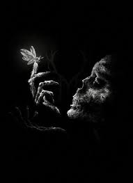 Let There Be Light When Darkness Falls Dark Art Skull Art Creepy Art