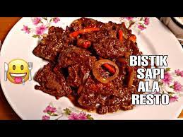 Buku hidangan daging ala resto oleh sufi s. Resep Bistik Sapi Ala Resto Anti Gagal Beef Recipe Youtube