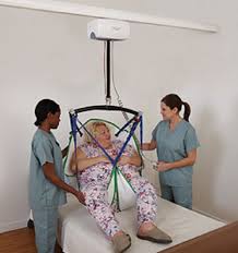 With the projector out of sight. Handicare C 800 Lb Capacity Fixed Ceiling Bariatric Patient Lift System