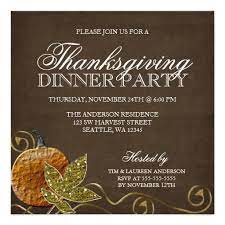 Cards stationery inspiredflyer first 50 invites free! Thanksgiving Dinner Party Invitations Square Invitation Card