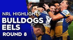 The canterbury bulldogs host the parramatta eels at anz stadium in sydney on sunday. Nrl Highlights Bulldogs V Eels Round 8 Nrl Premiership 2021 Short Video