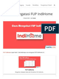 Paket indihme tanpa fup : 4 Cara Mengatasi Fup Indihome Dengan Mikrotik Atau Tanpa Mikrotik