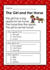 Kindergarten Reading Comprehension Passages With Multiple Reading Comprehension Kindergarten Reading Comprehension Reading Comprehension Passages