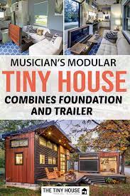 Musician S Modular Tiny House Combines Foundation And Trailer Building A Tiny House Tiny House Tiny House Community