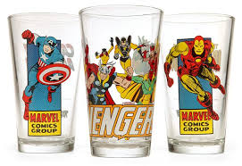Marvel Comics Pint Glasses Marvel Comics Marvel Comics
