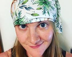 Spring BUNNY Headwear RECYCLED Fitness Scarf Headband Headgear Biking  Walking Hiking Catherine Redgate Face Covering Mask Walk Floral Leaf