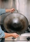 What kind of wok do Chinese chefs use?